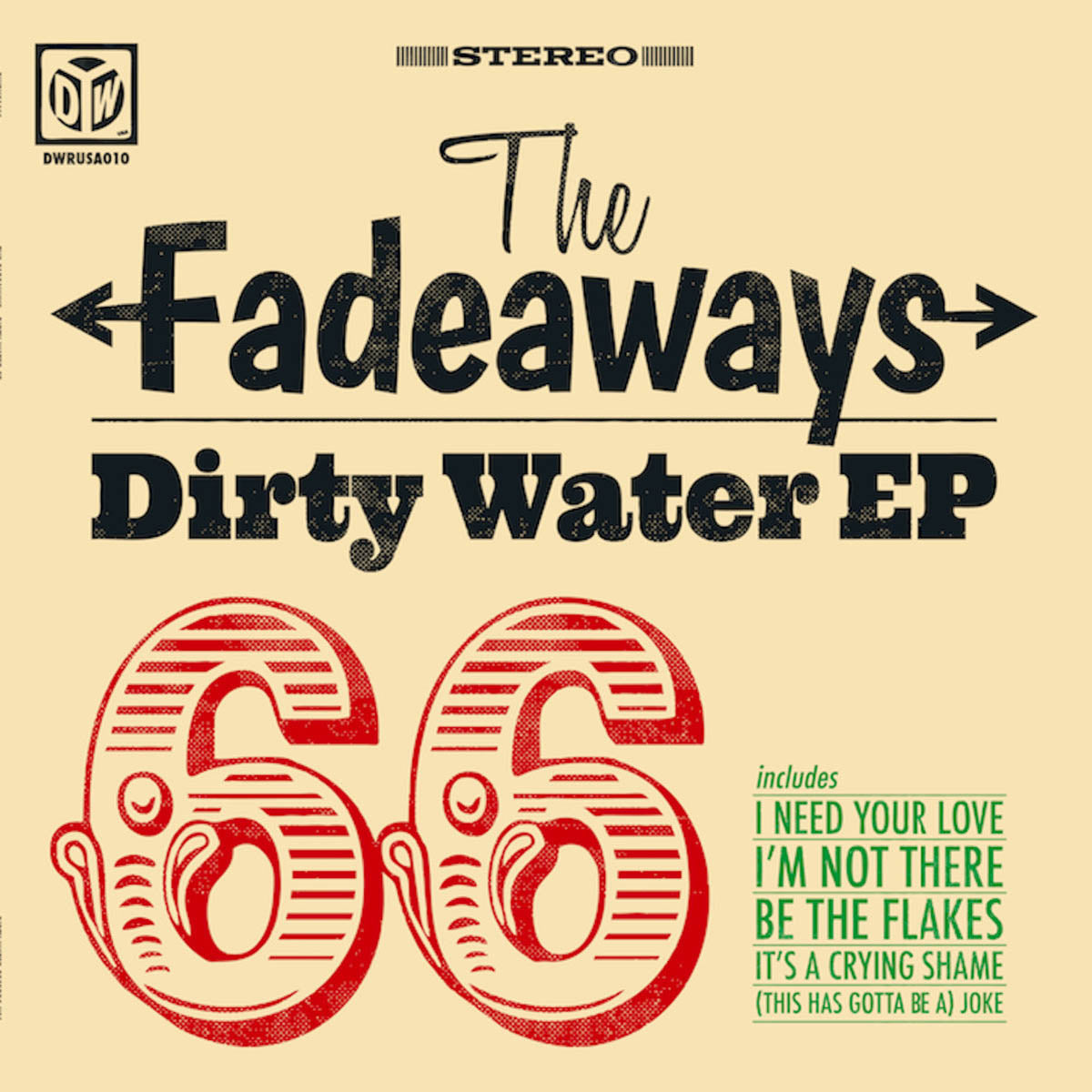 Fadeaways- Dirty Water EP 10” ~RARE RED WAX!
