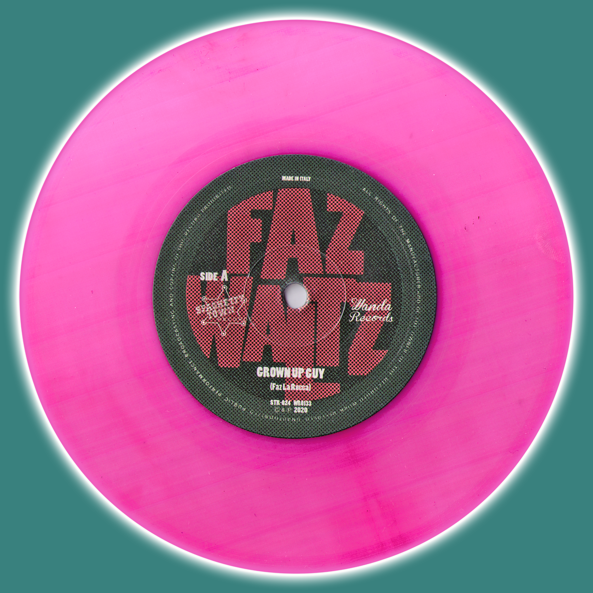 Faz Waltz- Grown Up Guy 7” ~RARE PINK WAX LTD TO 100!