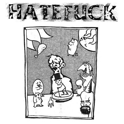 HATEFUCK- Rock and Roll Let Down 7" ~PRE PINK REASON! - Negative Guest List - Dead Beat Records