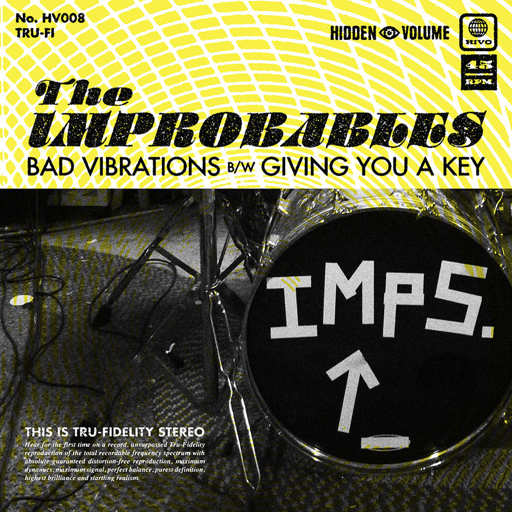 The Improbables- Bad Vibrations 7" ~RARE BLUE WAX / OUT OF PRINT!