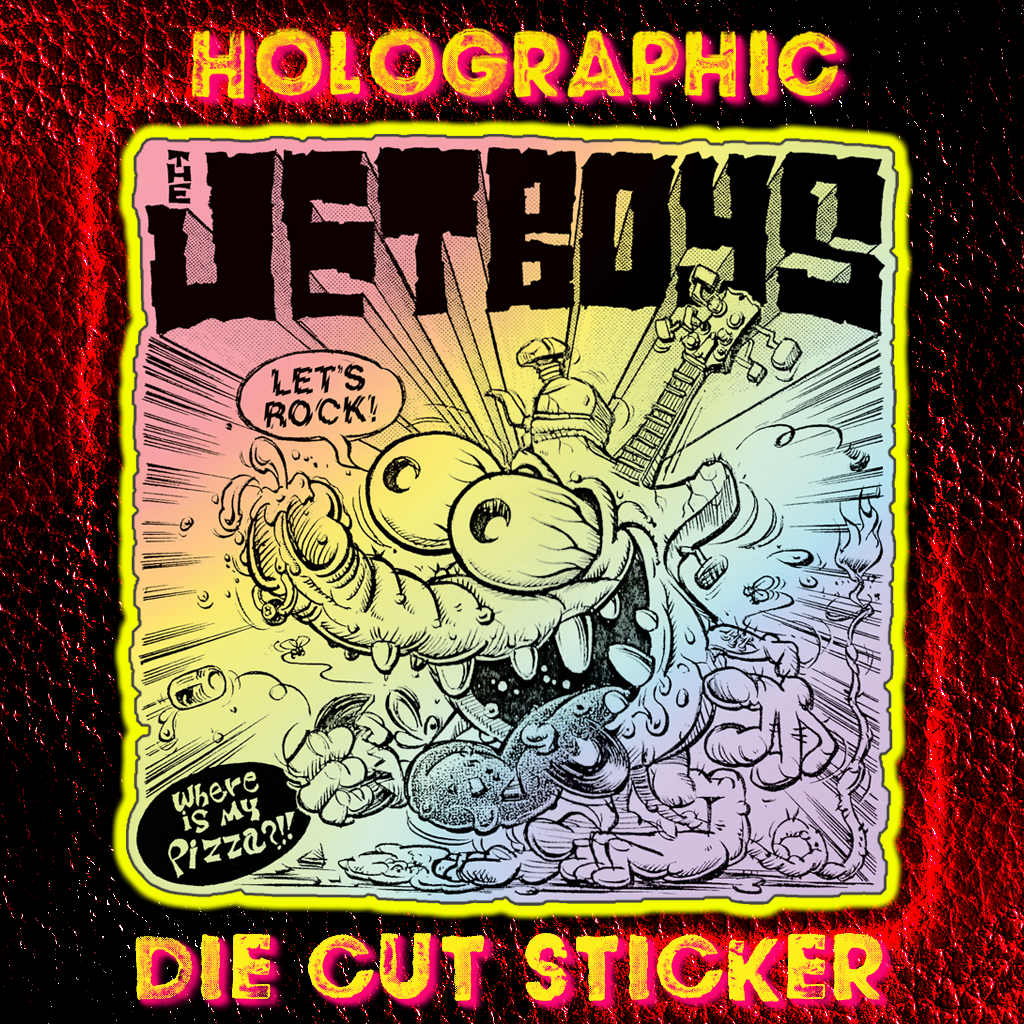 Jetboys- Regurgitated Ecstasy LP ~TOXIC PUKE GREEN WAX WITH YELLOW PROJECTILE STREAKS LTD TO 100 + JETBOYS HOLOGRAPHIC STICKER!
