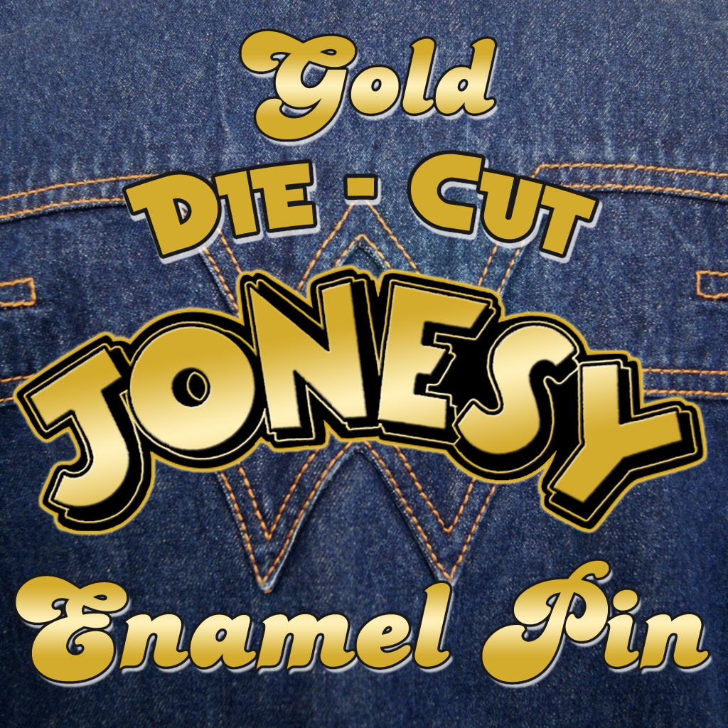 Jonesy- S/T LP ~GOLD BUNDLE W/ CHERRY RED WAX + GOLD DIE-CUT PIN!