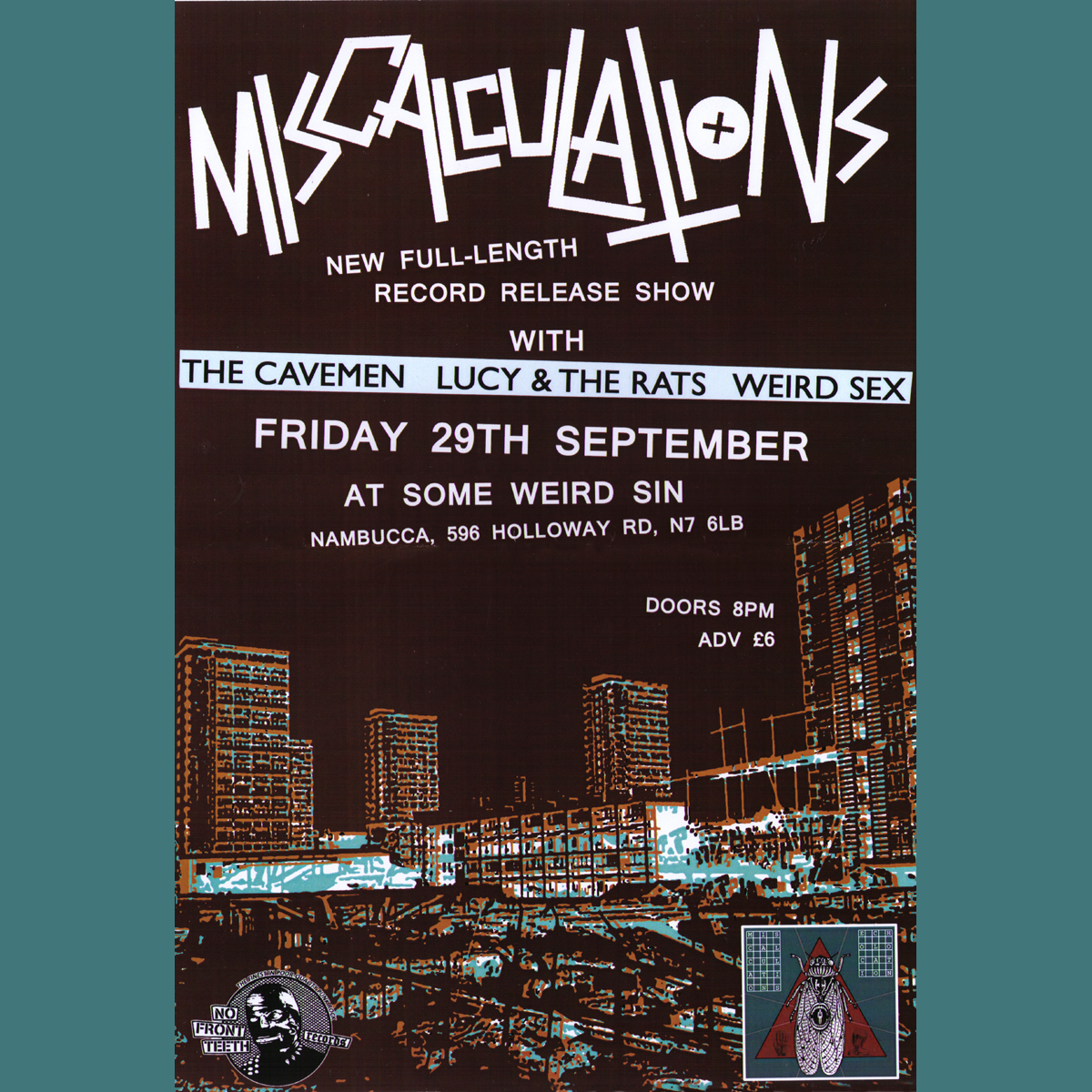 Miscalculations- Echolocation LP ~RARE RECORD RELEASE COVER LTD 25!
