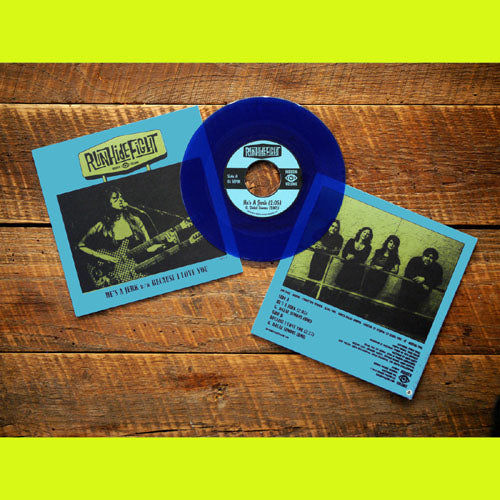 RunHideFight- He’s A Jerk 7”  ~RARE SEA BLUE WAX LIMITED TO 50!