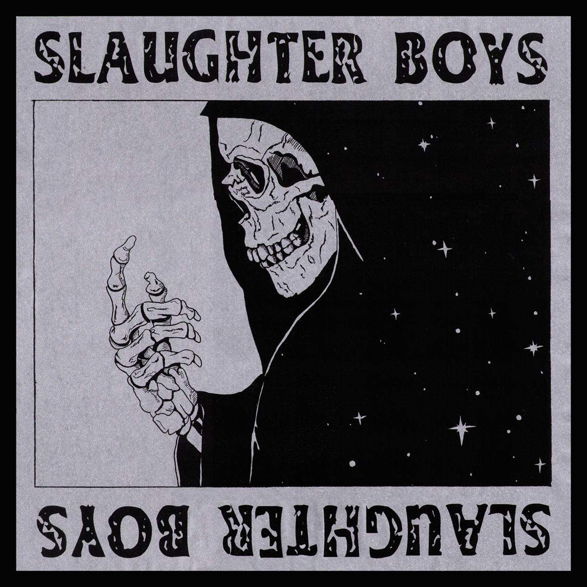 Slaughter Boys- S/T LP ~VERY RARE SILVER METALLIC GRIM REAPER ALTERNATE COVER LTD TO 30!