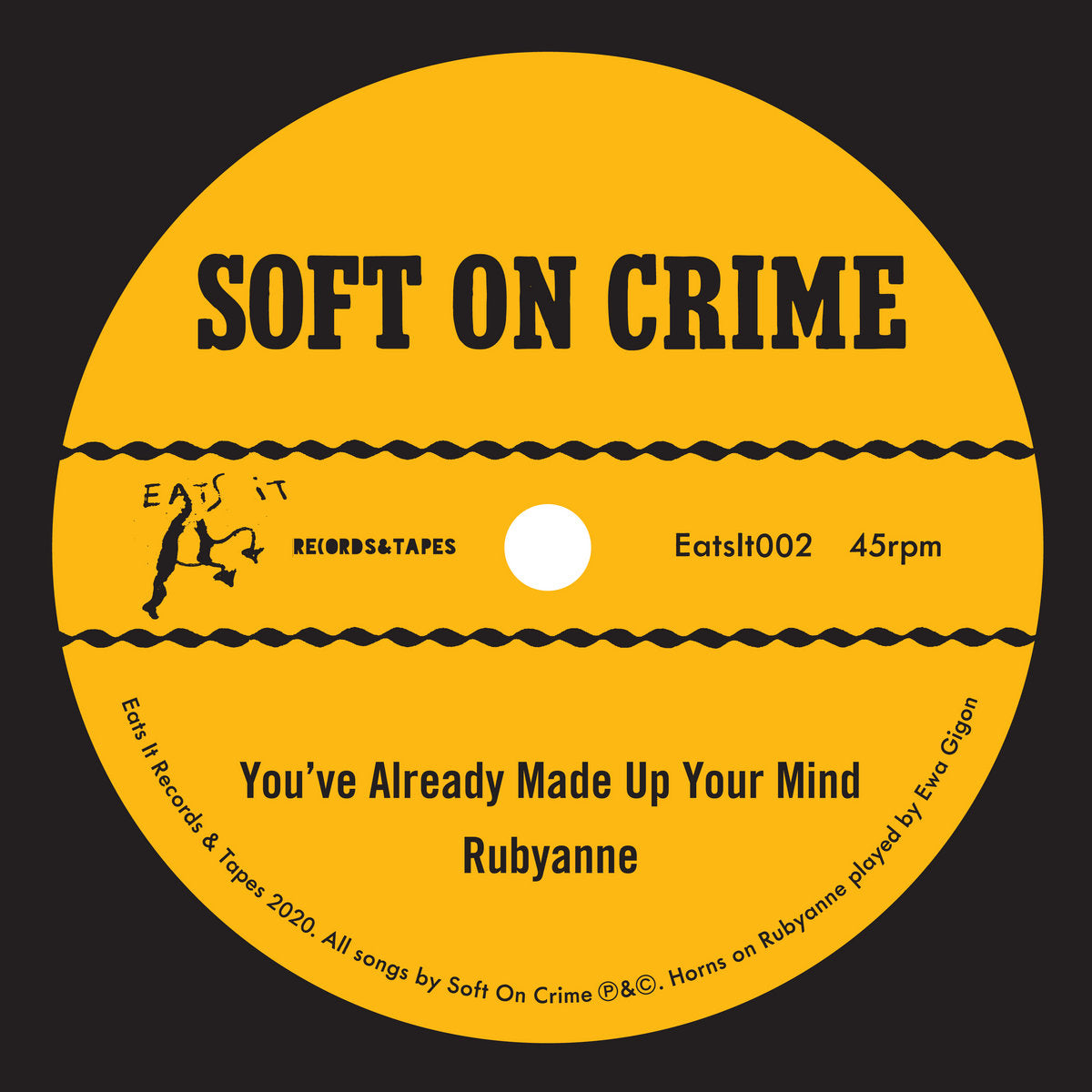Soft On Crime- You've Already Made Up Your Mind 7"~SUPERCHUNK!