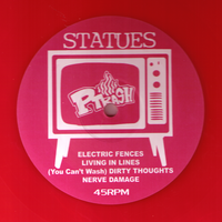 Statues - New People Make Us Nervous LP ~RARE RED WAX! - Ptrash - Dead Beat Records - 2