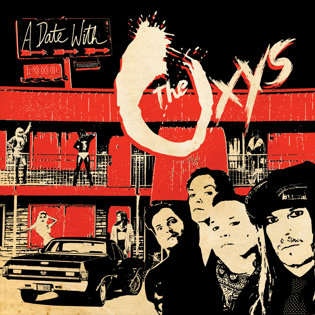 The Oxys- A Date With The Oxys LP ~RED HELLFIRE SPECIAL EDITION LIMITED TO 100!
