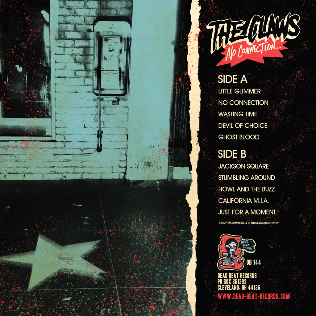 The Claws- No Connection LP ~SPECIAL EDITION TEAL + WHITE SWIRL MARBLE WAX LTD TO 100!