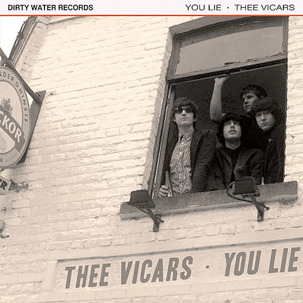 Thee Vicars- You Lie 7” ~BILLY CHILDISH! - Dirty Water - Dead Beat Records
