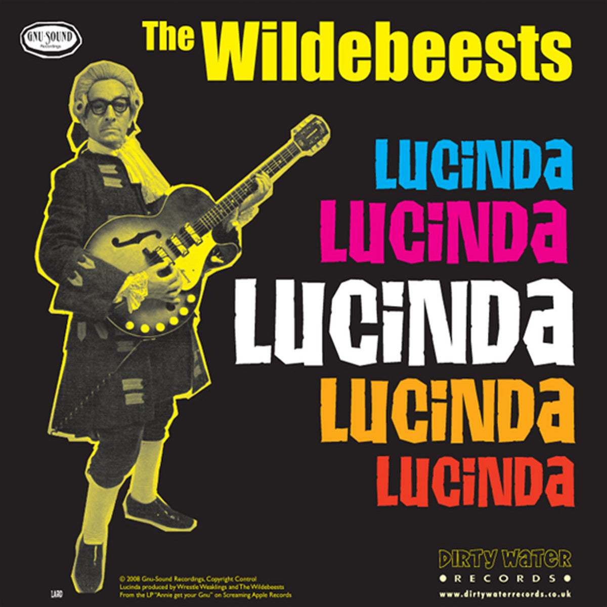 Wildebeests- Lucinda 7" ~EX POP RIVETS / MILKSHAKES!