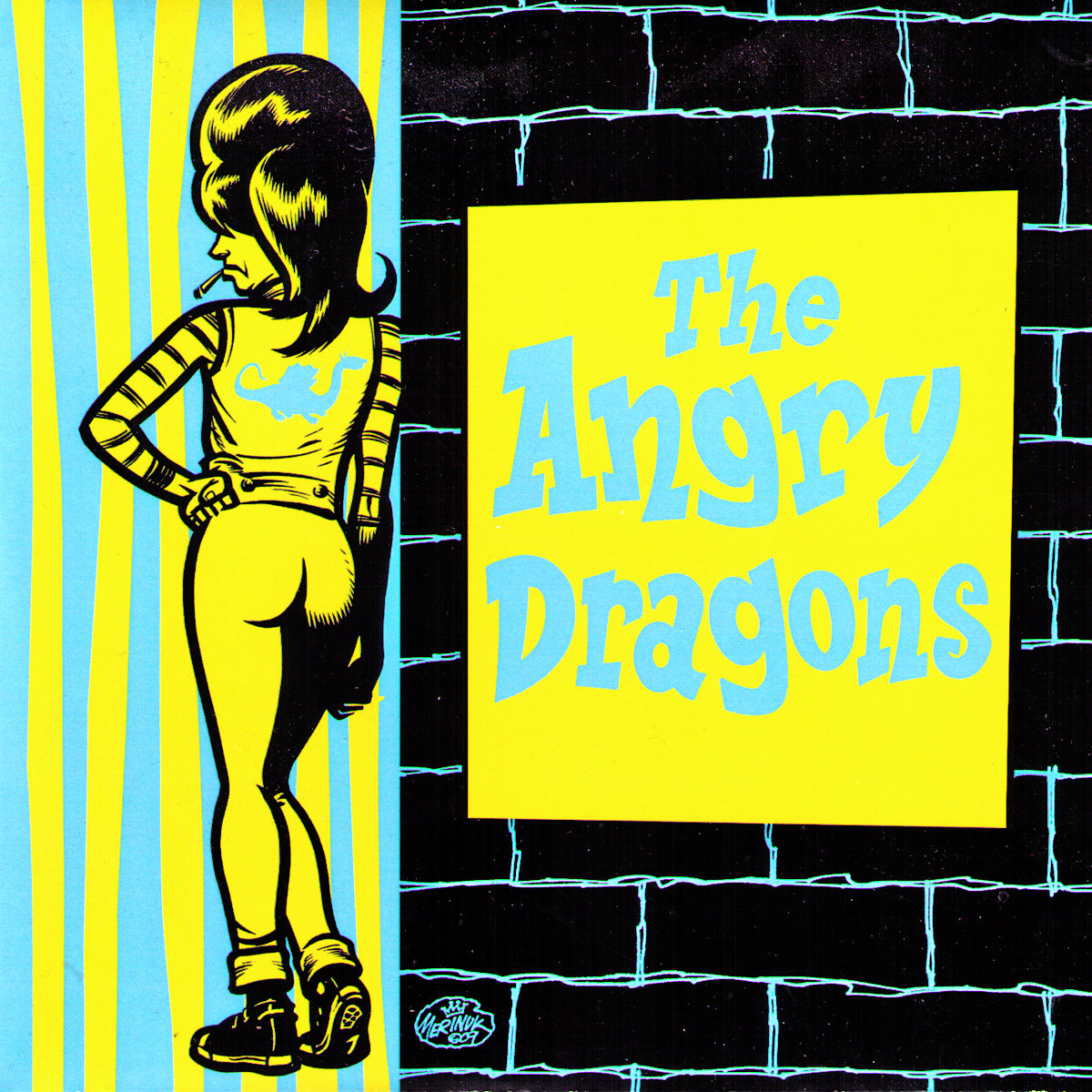 Angry Dragons - S/T 7" ~TRASHWOMEN / RARE HOT PINK WAX!