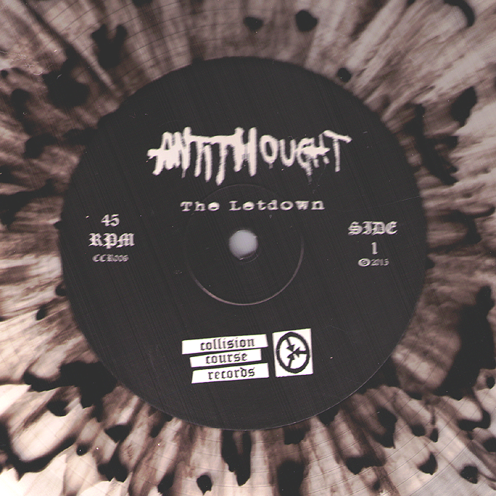 Antithought- The Letdown LP ~CLEAR N BLACK SPLAT WAX! - Collision Course - Dead Beat Records - 2