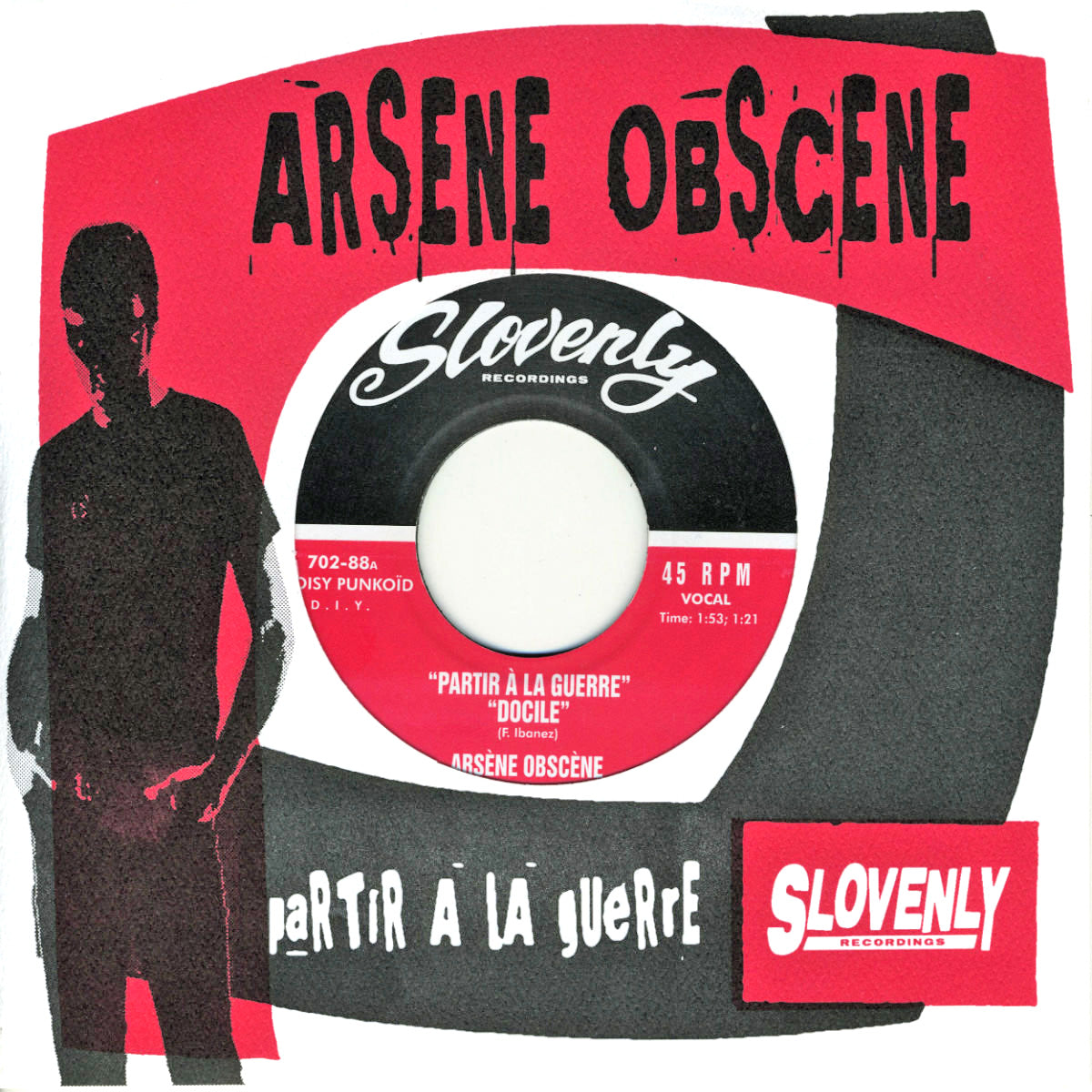 Arsene Obscene- S/T 7" ~ELECTRIC EELS / PAGANS!