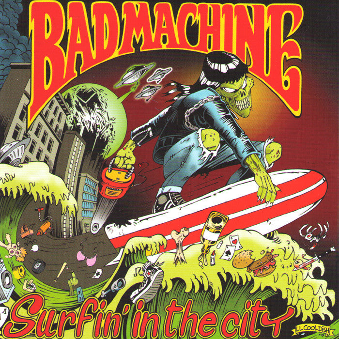 Bad Machine- Surfin In The City LP ~RED WAX LTD TO 100! - Tornado Ride - Dead Beat Records