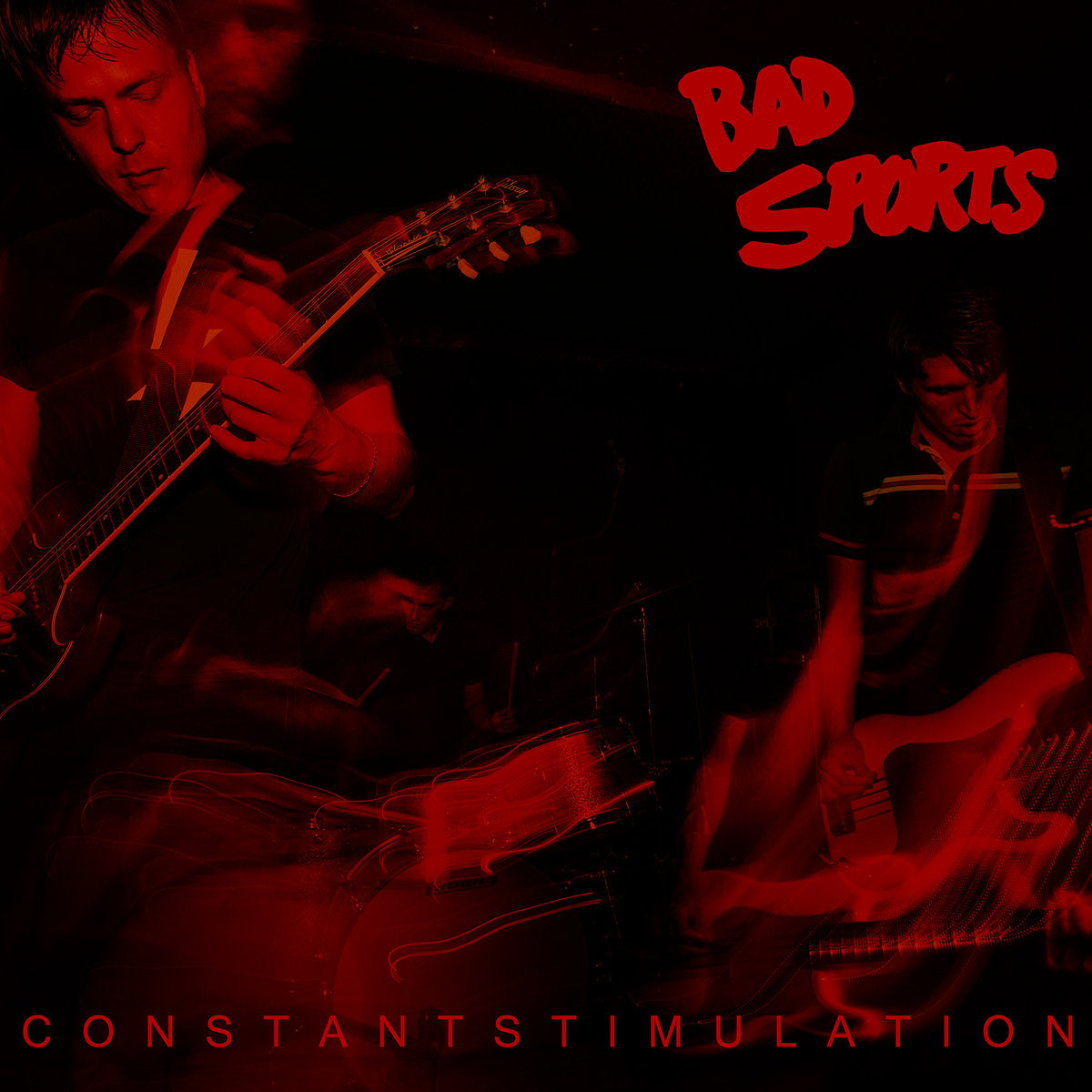 Bad Sports- Constant Stimulation LP ~RARE RED WAX LTD TO 200 / EX RADIOACTIVITY!
