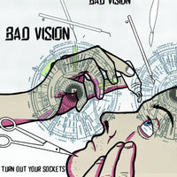 Bad Vision- Turn Out Your Sockets LP ~THE WIPERS! - Adagio 830 - Dead Beat Records