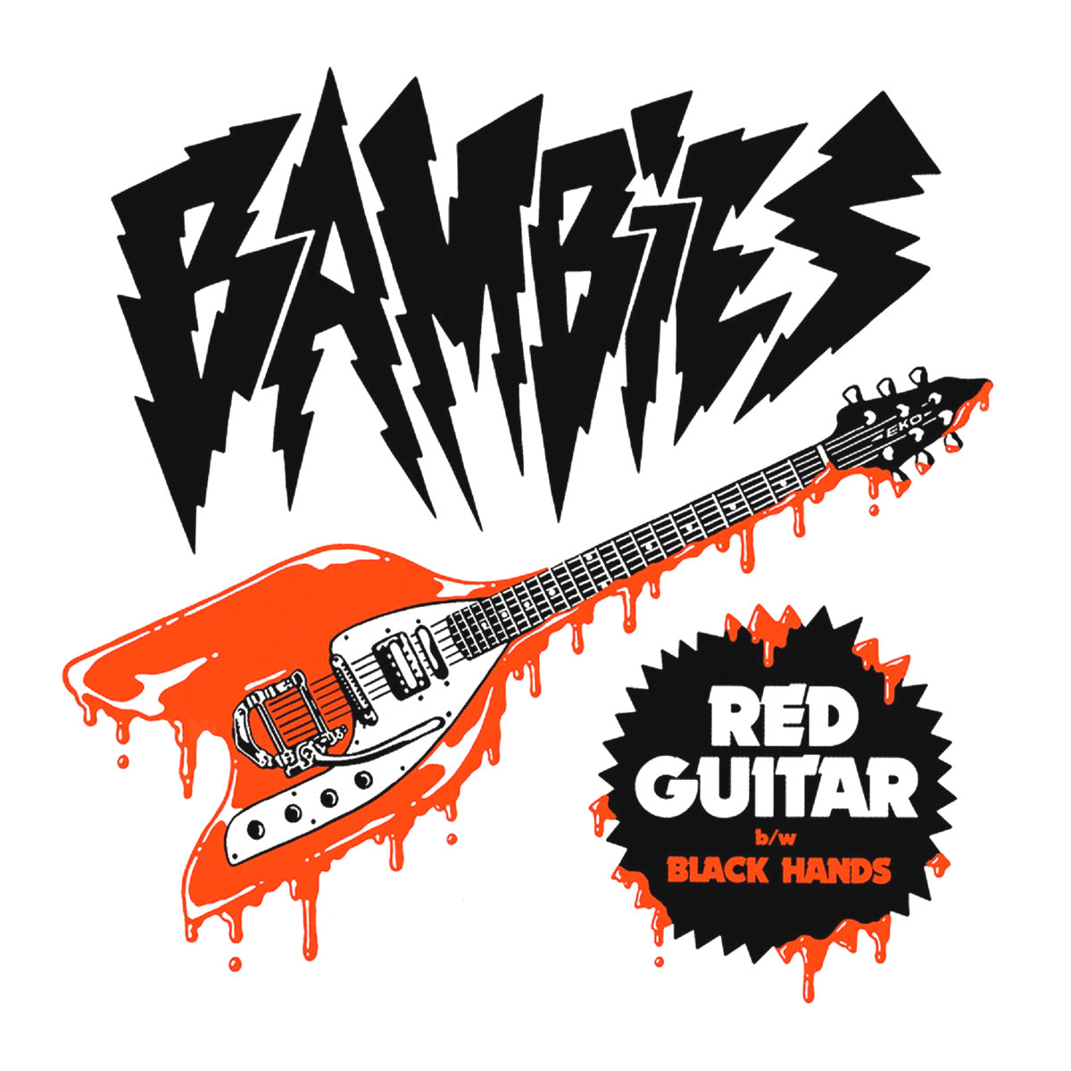 Bambies- Red Guitar 7" ~REAL KIDS!
