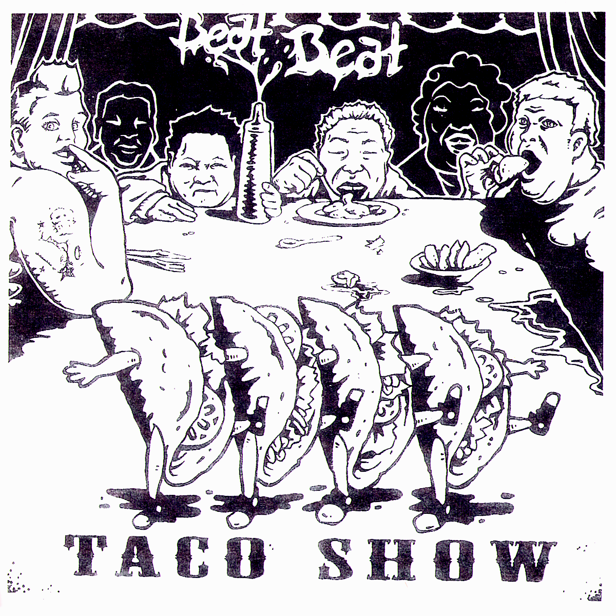 Beat Beat- Taco Show 7" ~RARE RED WAX / THE DIRTYS!