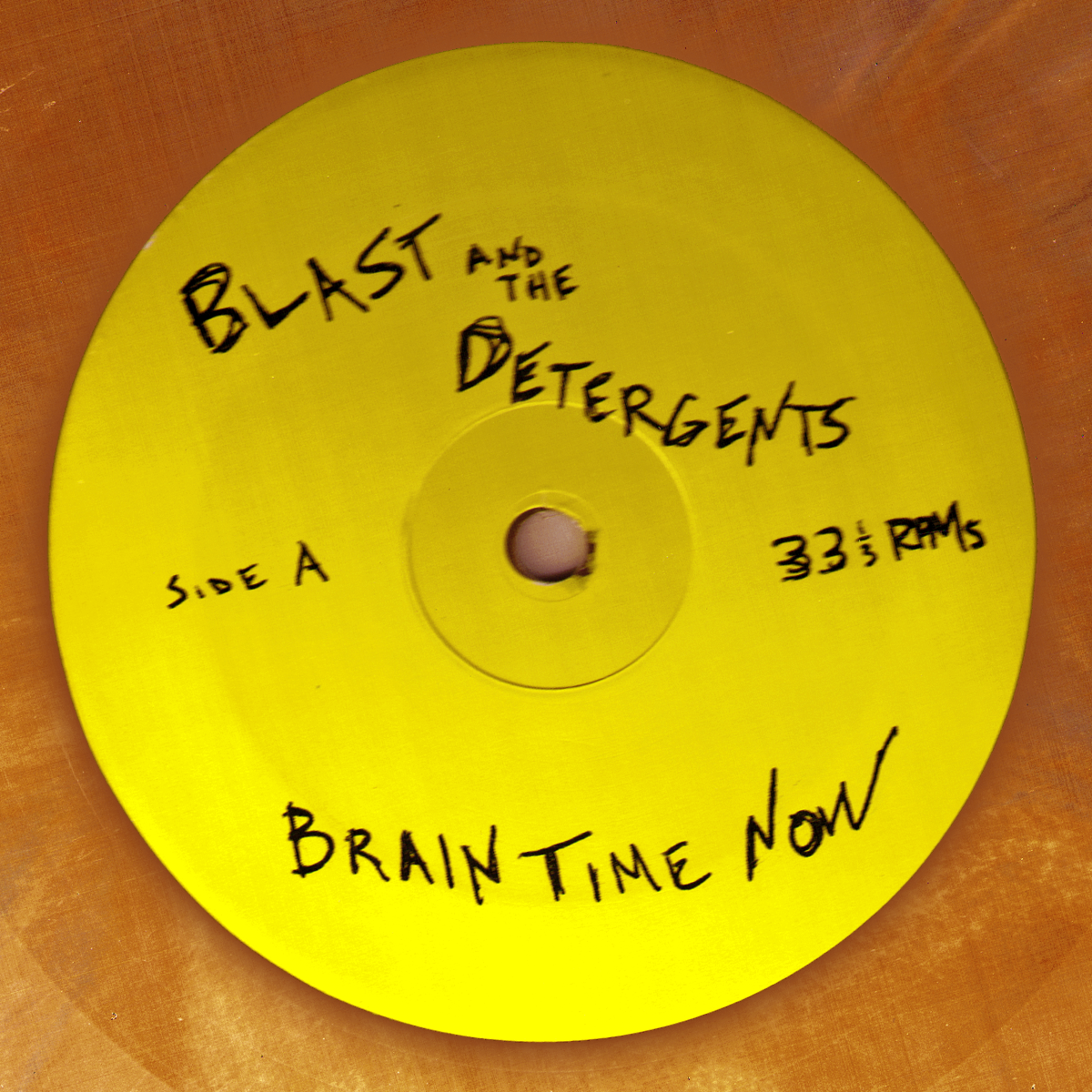 Blast And The Detergents- Brain Time Now LP ~RARE BROWN SWIRL WAX!