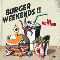 Burger Weekends- Fat Mutation LP ~LTD TO 200 ON BLACK! - Wanda - Dead Beat Records