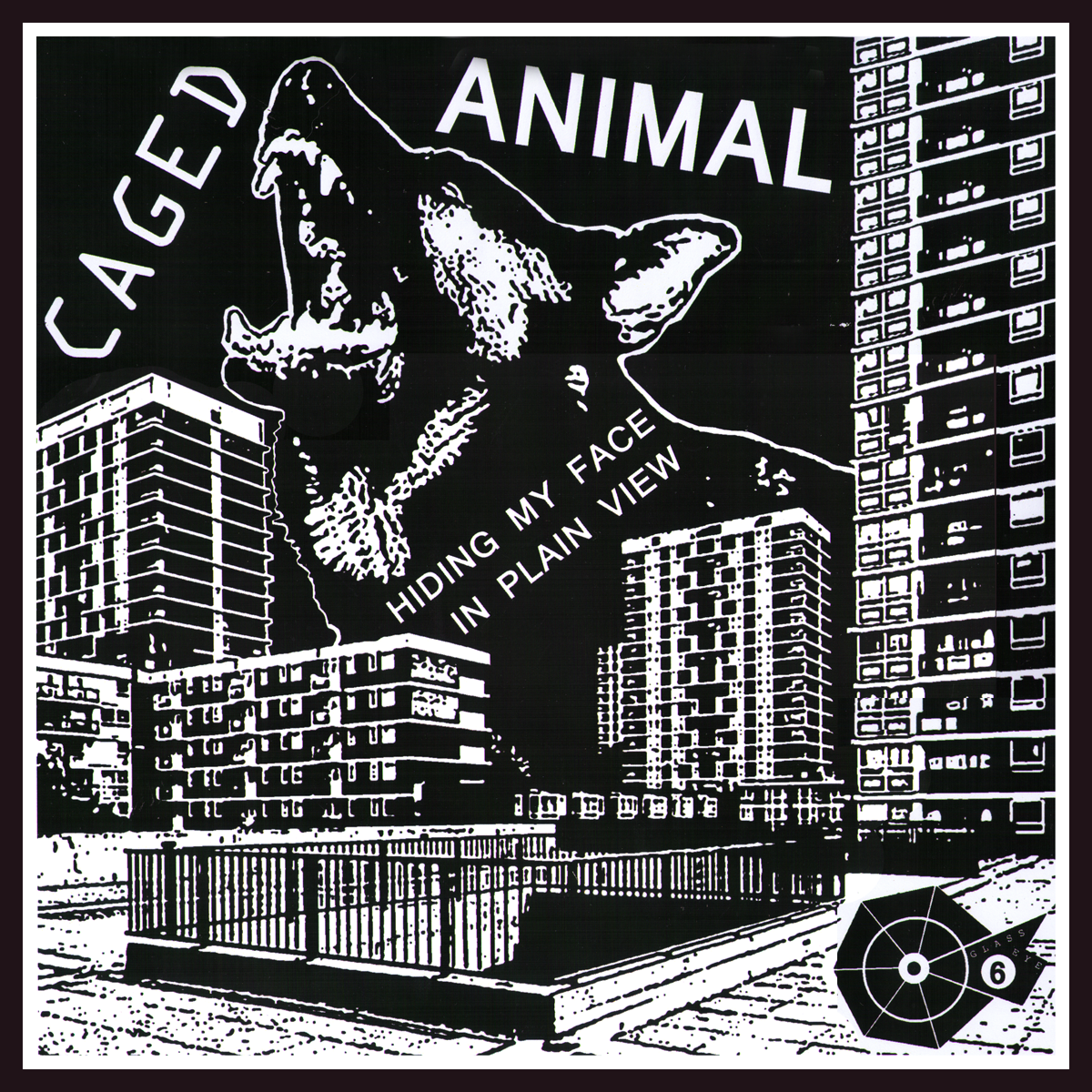Caged Animal- Hiding My Face In Plain View LP ~RARE ALTERNATE COVER LTD TO 50!