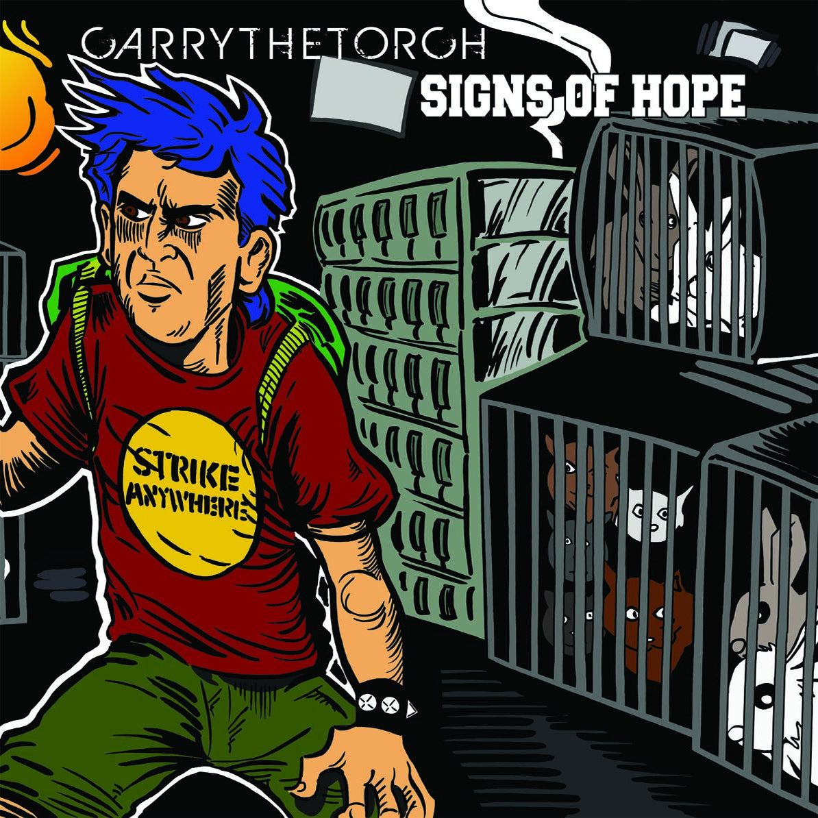 Carry The Torch / Signs Of Hope- Split 7” ~BRIAN WALSBY COVER ART!