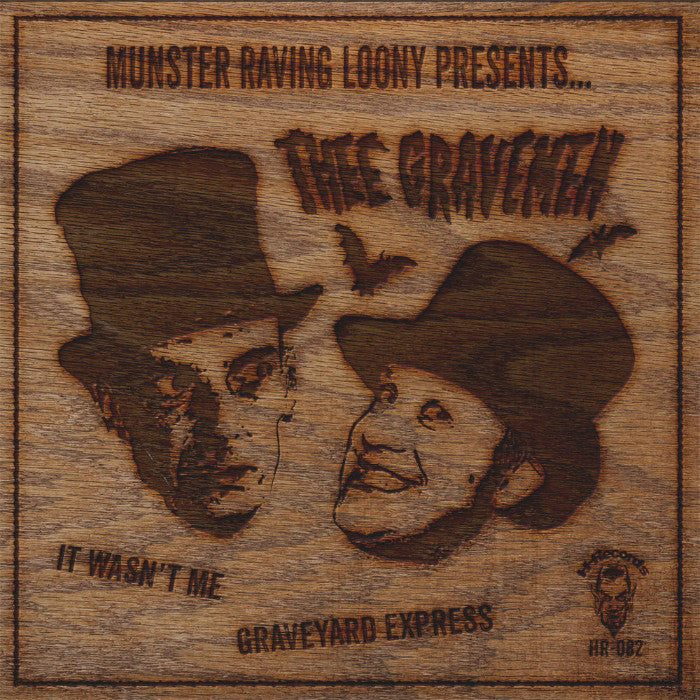 Charm Bag/Thee Gravemen- Split 7” ~COVER LTD TO 200! - H Records - Dead Beat Records - 1