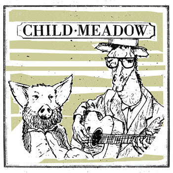 CHILD MEADOW- Crispy BBQ Tofu Burger LP ~HAND SCREENED COVERS! - Protagonist Music - Dead Beat Records