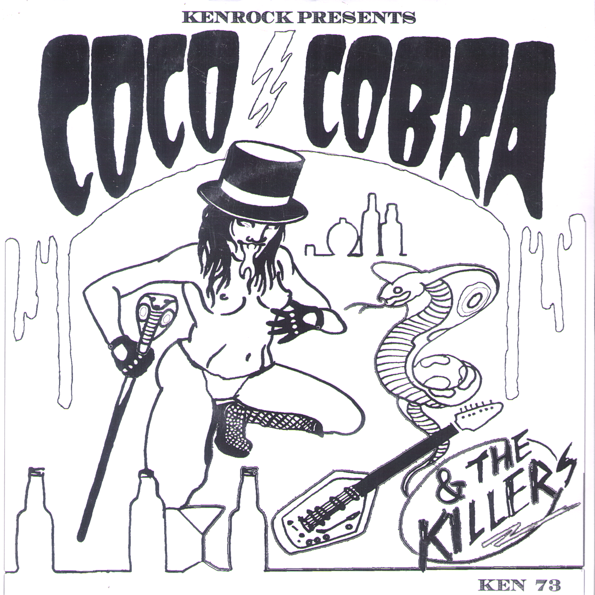 Coco Cobra And The Killers- S/T 7" ~EX EXPLODING HEARTS / SPIDER BABIES!