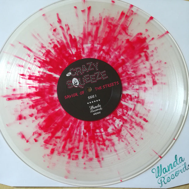 Crazy Squeeze- Savior Of The Streets LP ~RARE CLEAR AND RED SPLAT WAX LTD TO 100!