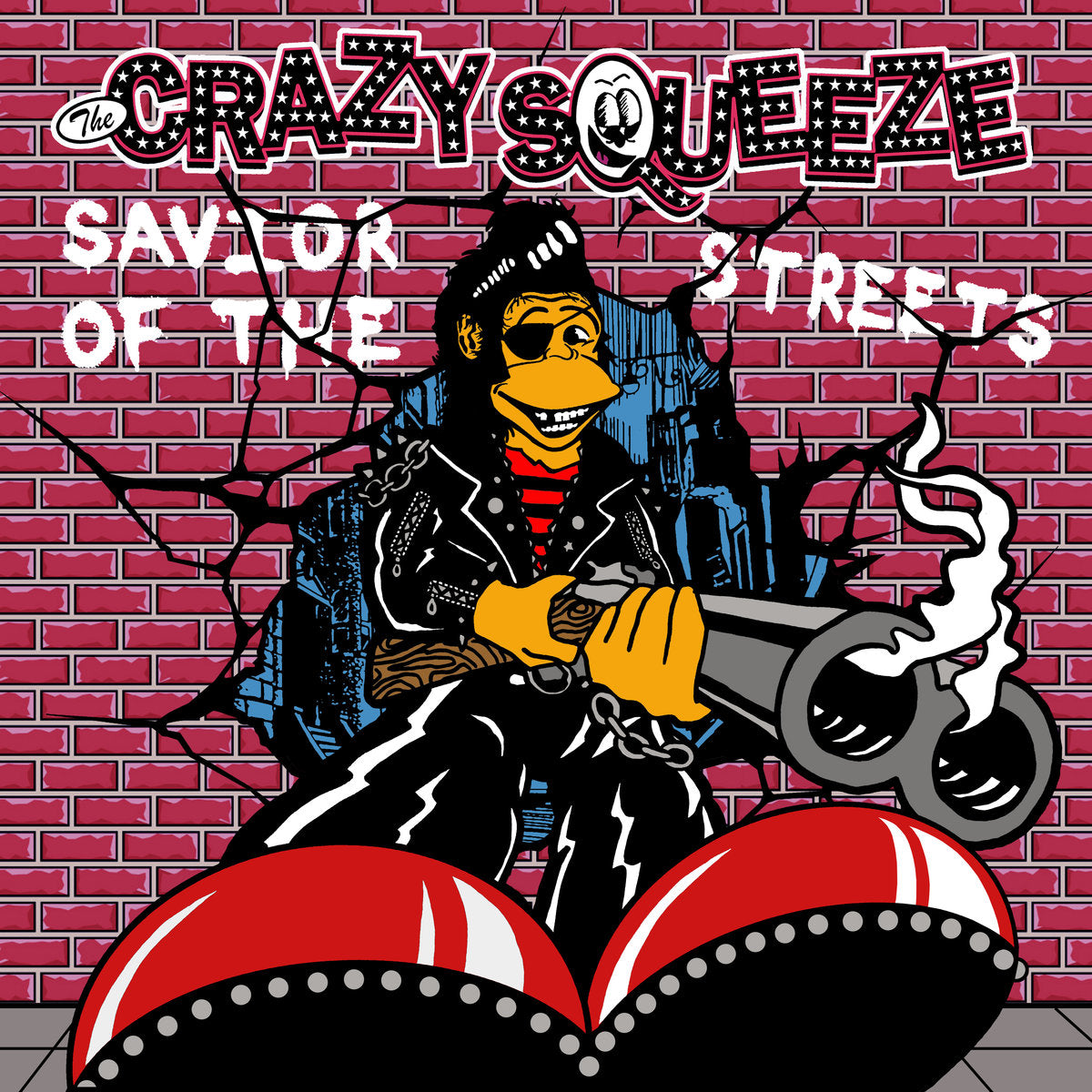 Crazy Squeeze- Savior Of The Streets LP ~RARE CLEAR AND RED SPLAT WAX LTD TO 100!