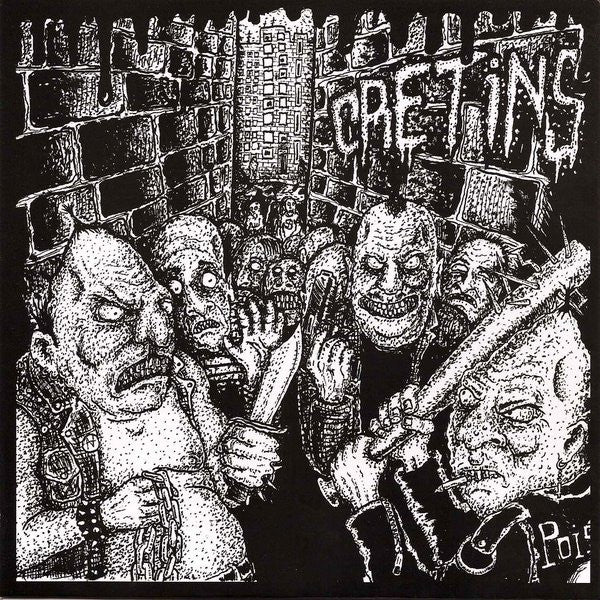 Cretins- S/T 7" ~DEEP WOUND! - Grave Mistake - Dead Beat Records