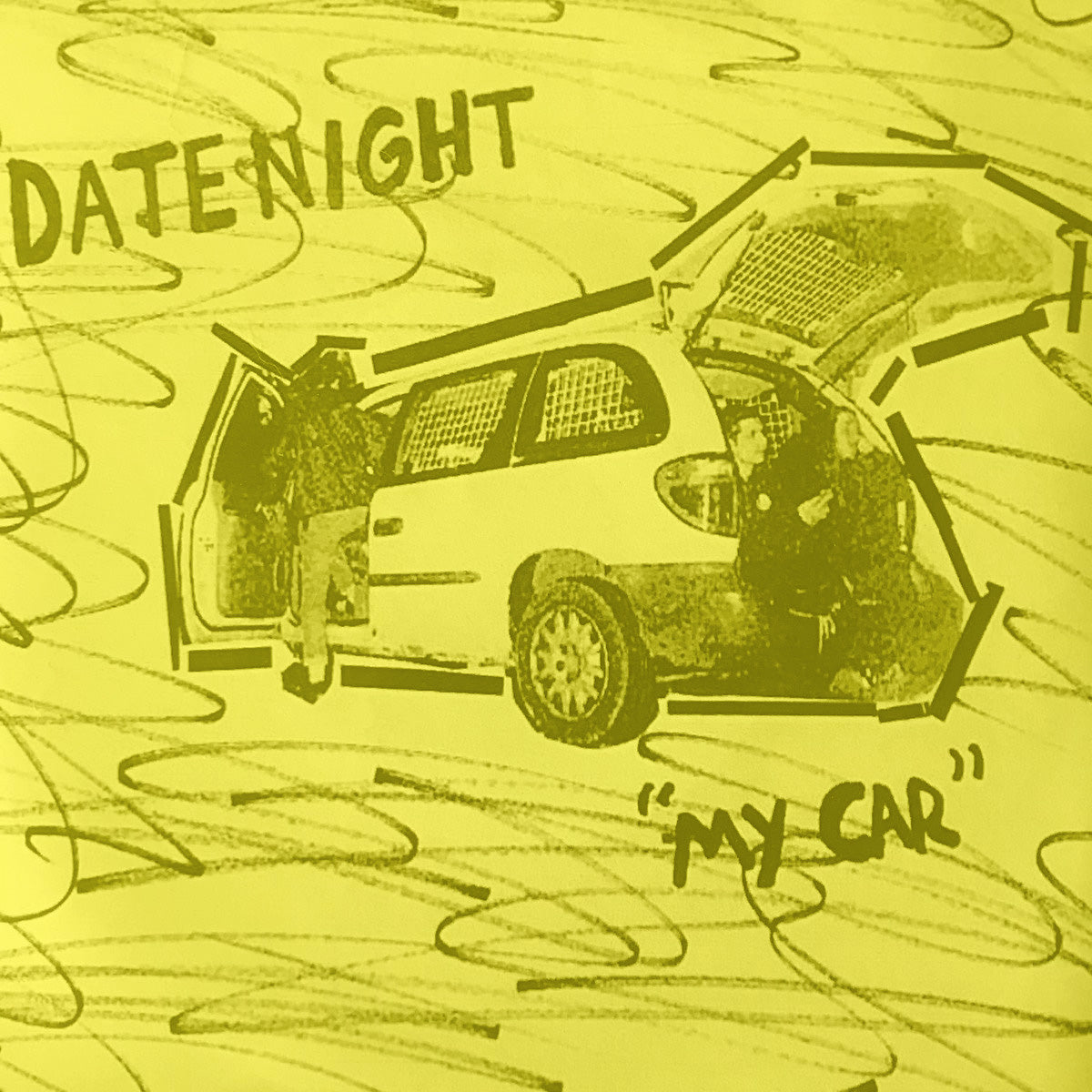 Datenight- My Car 7" ~JAY REATARD / YELLOW LTD TO 90 NUMBERED COPIES!