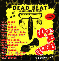 V/A- 'Viva La Vinyl #3' LP ~STITCHES, SMOG TOWN, BODIES - Dead Beat - Dead Beat Records
