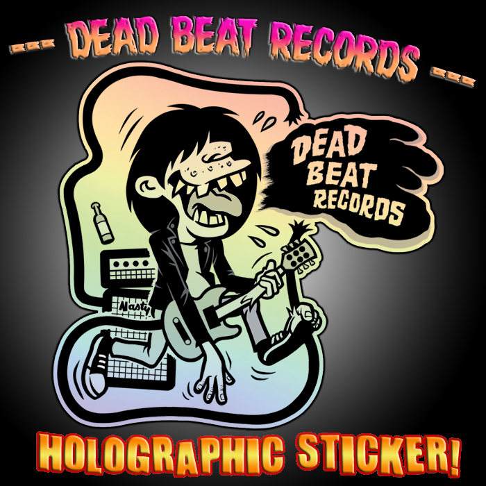 Dead Beat Records Die-Cut Holographic Sticker