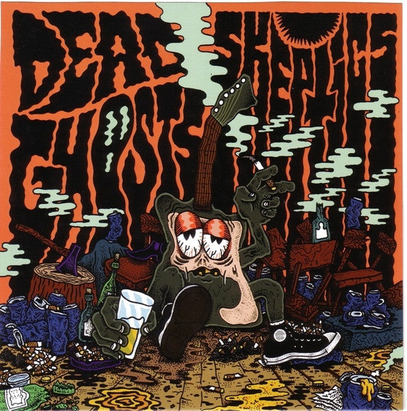 Dead Ghosts/Skeptics- Split 7" ~RARE BLUE WAX! - Frantic City - Dead Beat Records