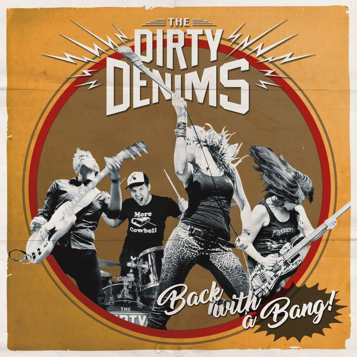 Dirty Denims- Back With A Bang LP ~RUNAWAYS / RED HOT RED WAX!