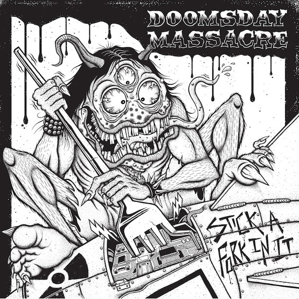 Doomsday Massacre - Stick A Fork In It LP ~REISSUE W/ 5 UNRELEASED TRAX ON BROWN MARBLE WAX!