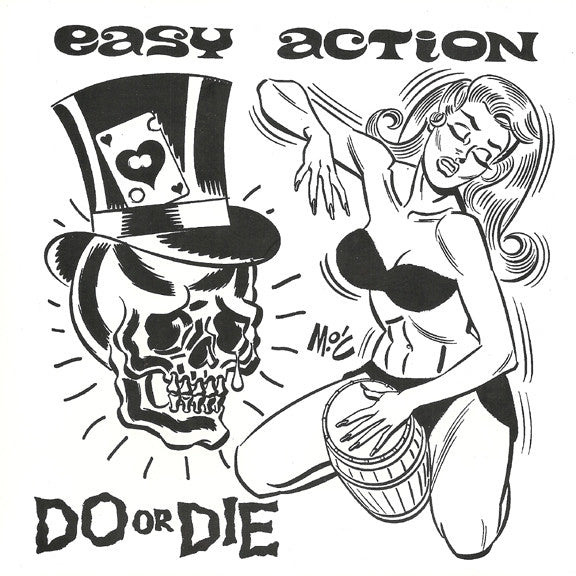 Easy Action- Do Or Die 7” ~EX NEGATIVE APPROACH! - Reptilian - Dead Beat Records