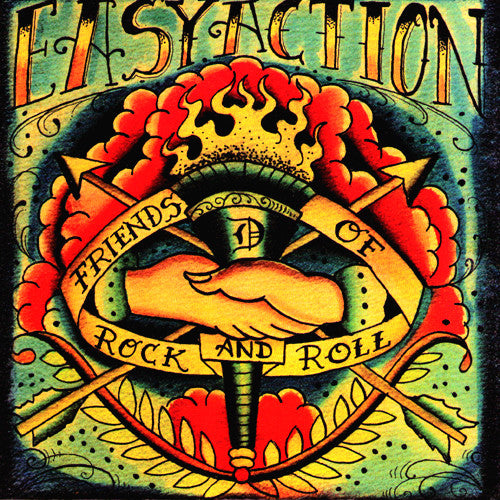 Easy Action- Friends of Rock N Roll 7" ~EX NEGATIVE APPROACH - Reptilian - Dead Beat Records