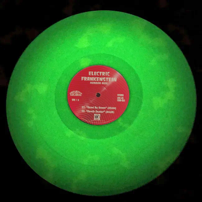 Electric Frankenstein / The Ghoul- Split LP ~RARE GLOW IN THE DARK WAX!