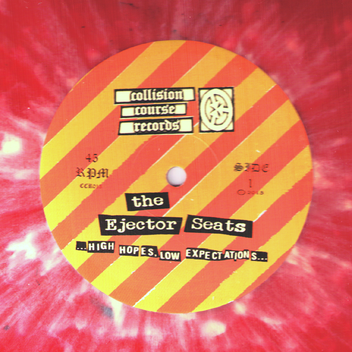 Ejector Seats- High Hopes, Low Expectations LP ~RED SPLATTER WAX! - Collision Course - Dead Beat Records - 2