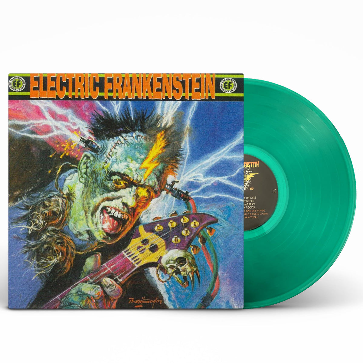 Electric Frankenstein - Burn Bright, Burn Fast LP ~RARE GREEN WAX!