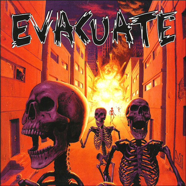 Evacuate- S/T LP ~ EX THE VIRUS, CHEAP SEX / GATEFOLD COVER!