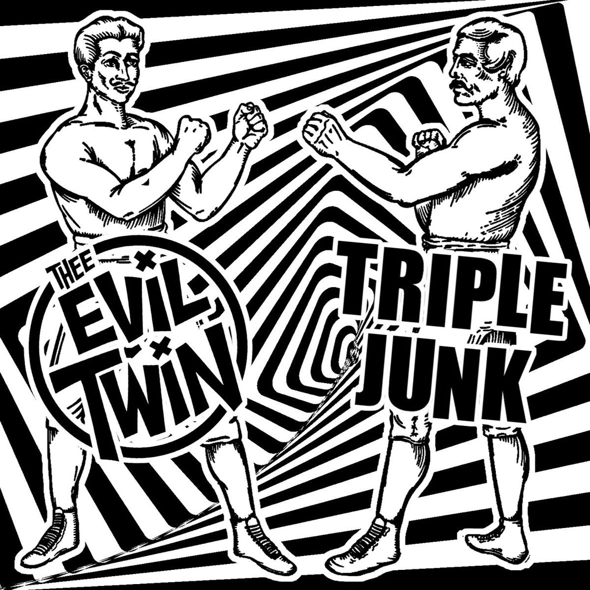Evil Twin / Triple Junk - Split 7” ~RAREST ALTERNATE COVER LTD TO 30!