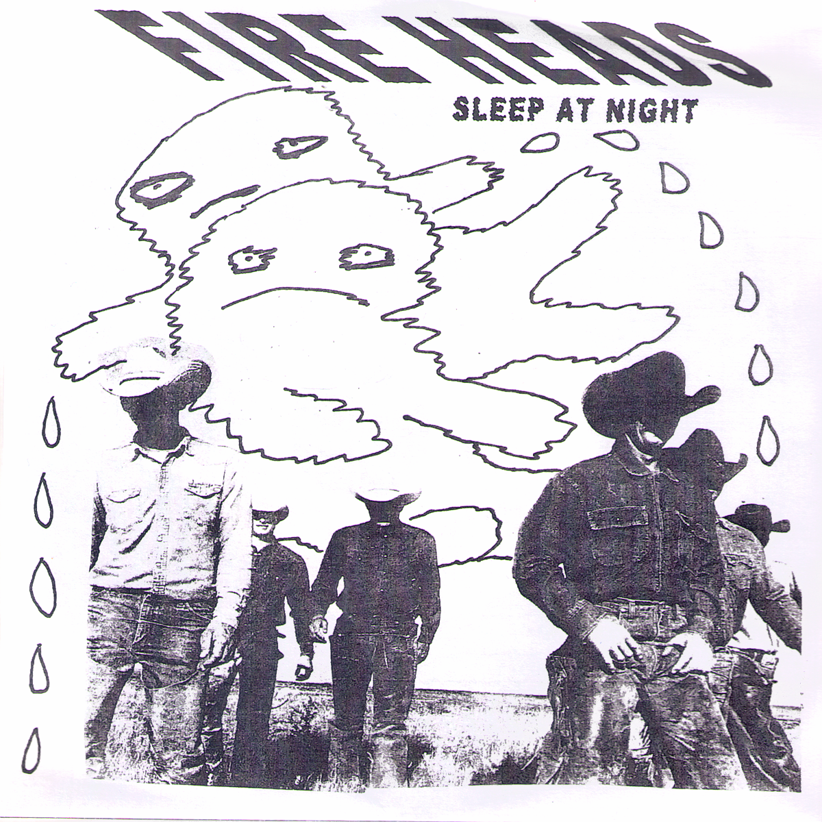 Fire Heads- Sleep At Night 7” ~EX HUSSY / RARE GHOST HEAD COVER LTD TO 85 NUMBERED!