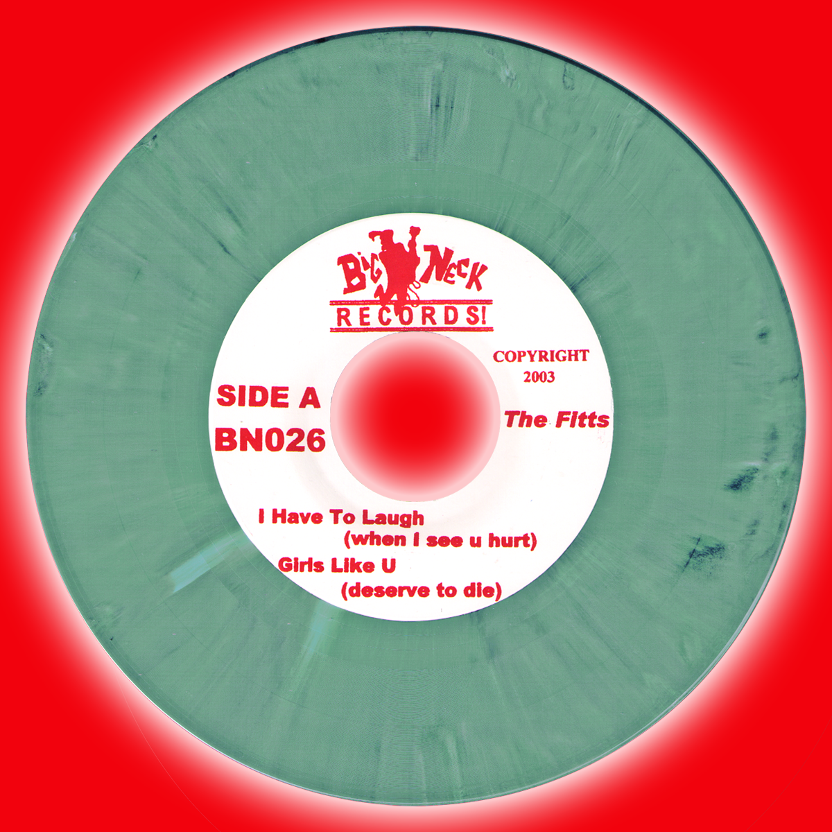 Fitts- I Have To Laugh 7" ~PRE LOST SOUNDS WITH JAY REATARD / RARE GREEN MARBLE WAX!