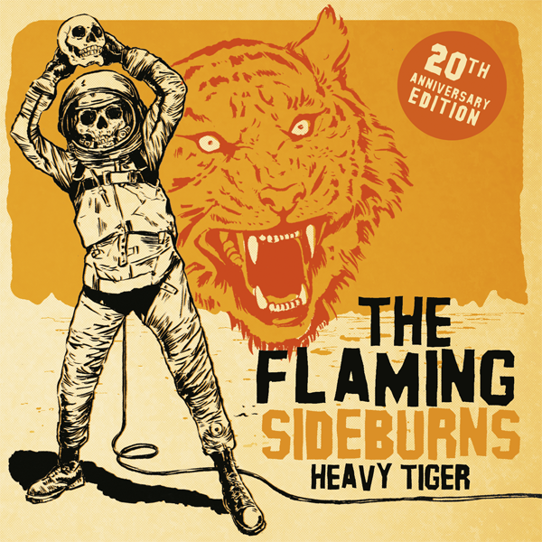Flaming Sideburns- Heavy Tiger 7” ~20TH ANNIVERSARY RELEASE!