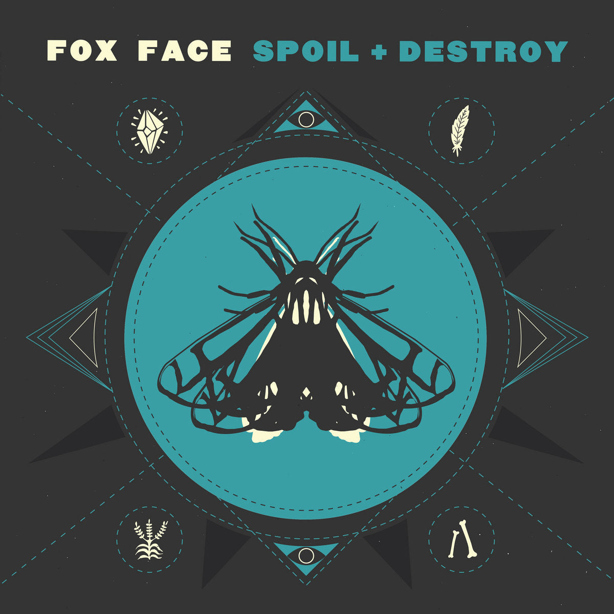 Fox Face- Spoil + Destroy LP ~RARE WHITE WAX / COATHANGERS!